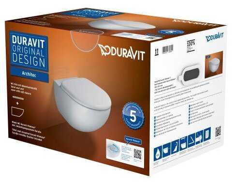 Чаша унитаза подвесная DURAVIT Architec (45720900A1) фотография 8