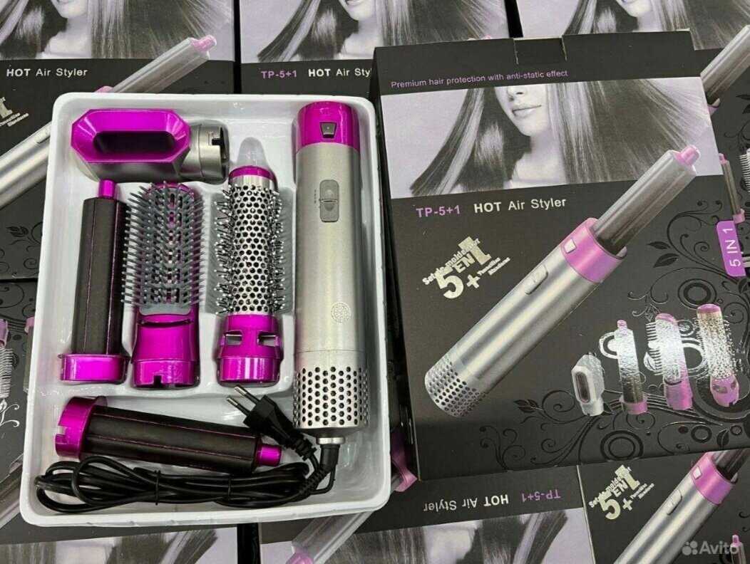 Фен для волос Стайлер для волос 5в1 фотография 18