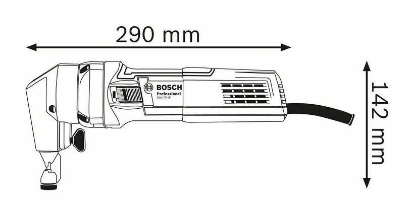 Вырубные электрические ножницы BOSCH GNA 75-16 фотография 2