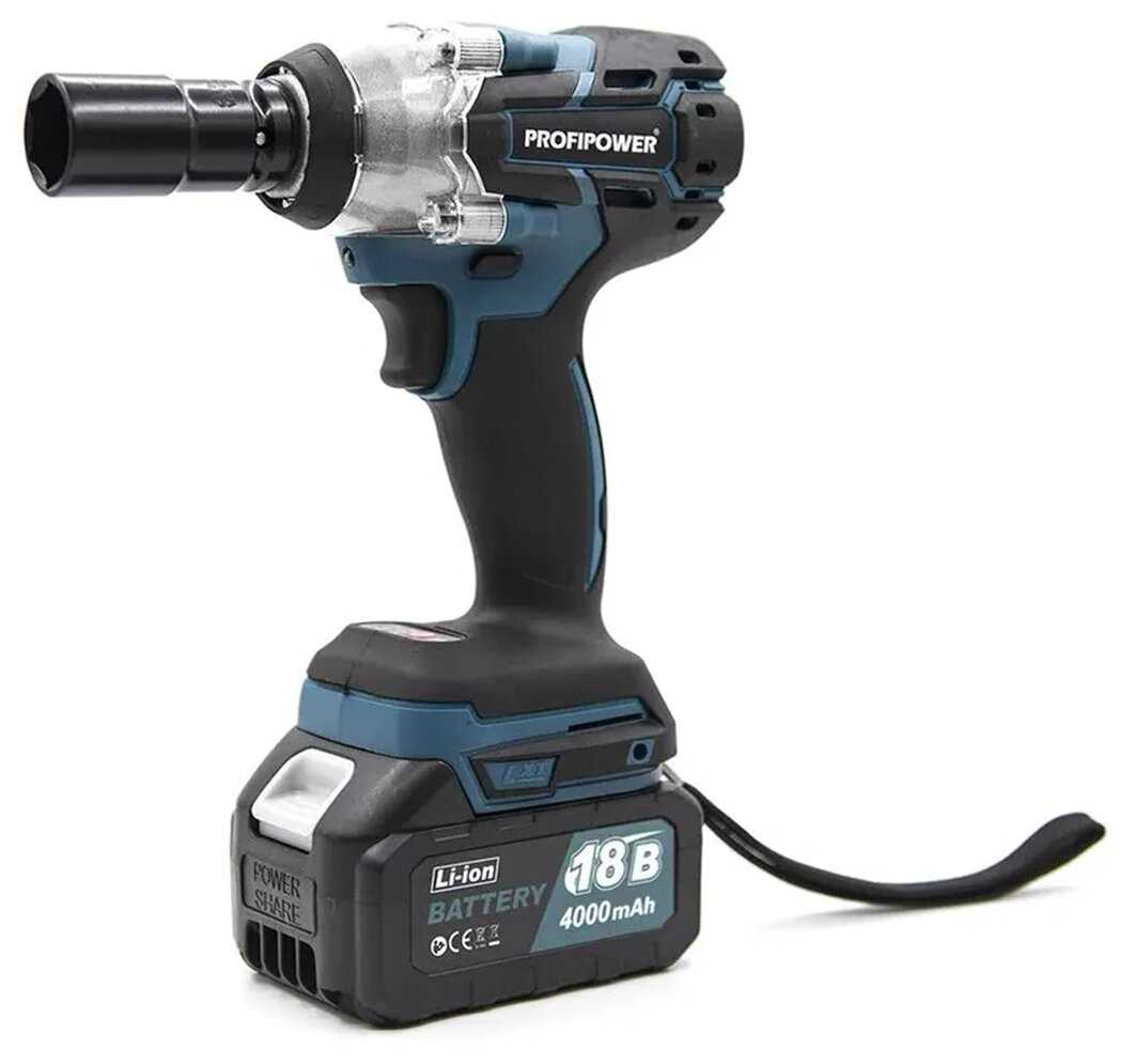 Аккумуляторный ударный гайковерт PROFIPOWER MKDTW-18B фотография 1