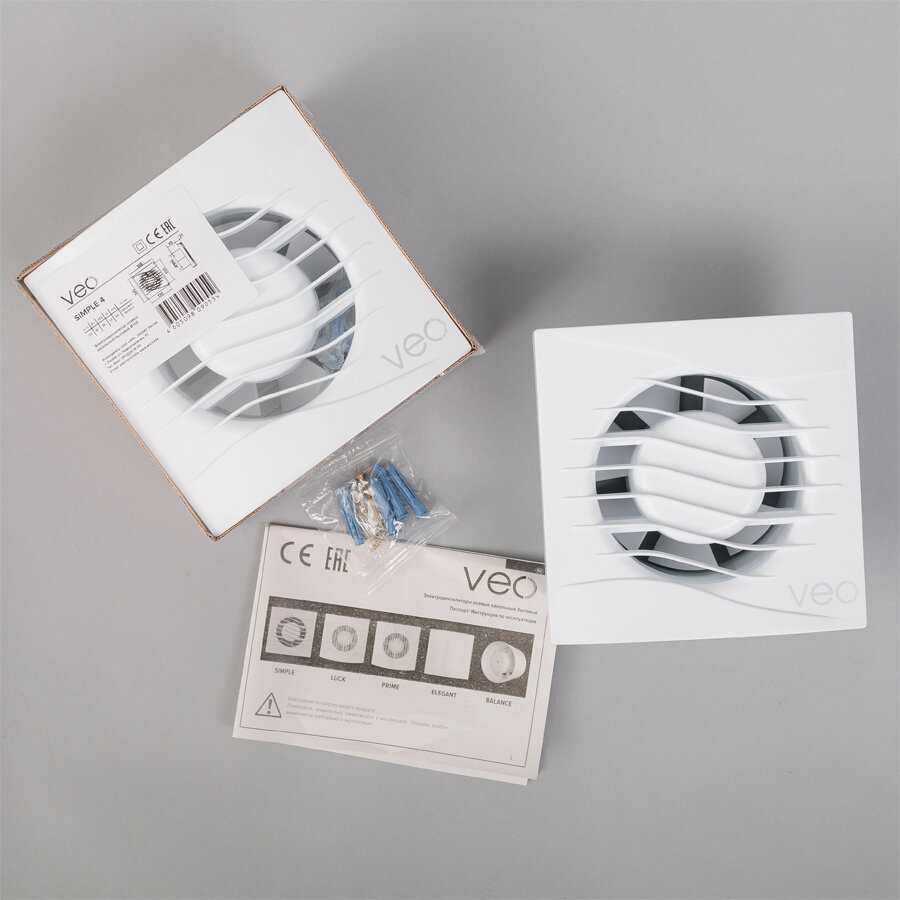 Вентилятор вытяжной VEO SIMPLE 4 (D 100 мм) фотография 31