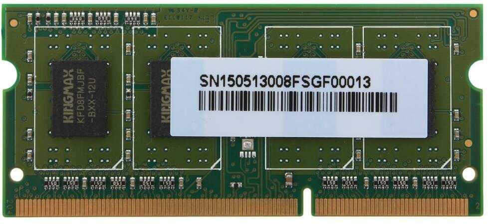 Оперативная память Kingmax 4 ГБ DDR3 SODIMM (KM-SD3-1600-4GS) фотография 3