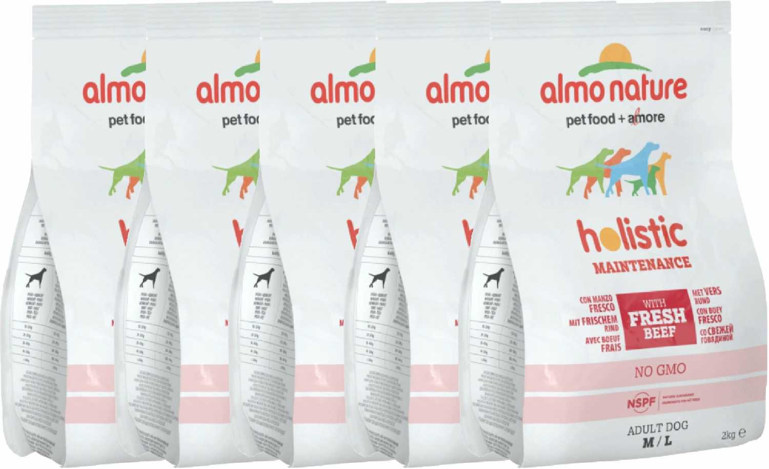 Корм для взрослых собак Almo Nature Holistic, говядина с рисом фотография 3