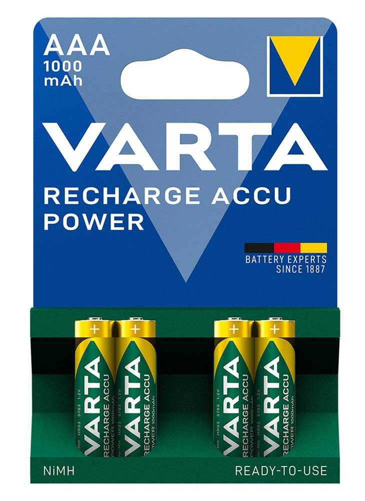 Аккумулятор Varta Power R2U BL4 (05703) фотография 8