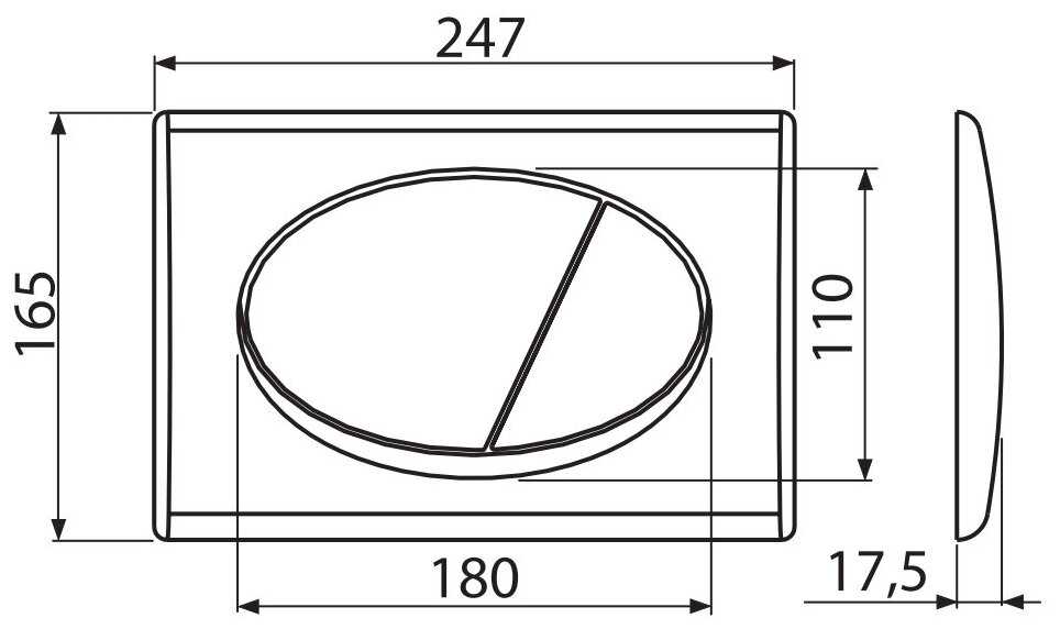 Кнопка смыва Alcadrain М73 фотография 1