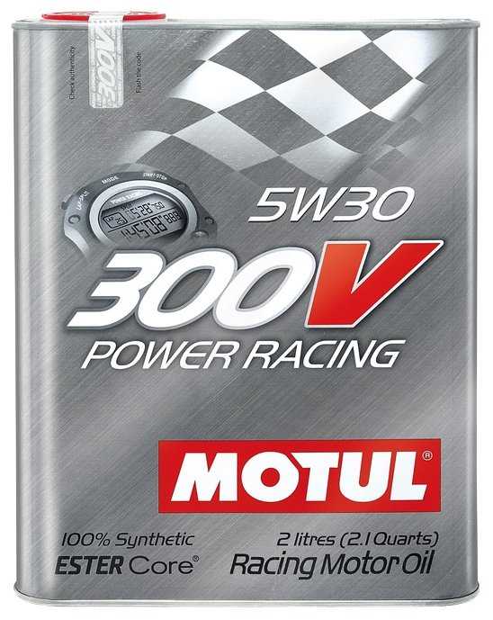 Синтетическое моторное масло Motul 300V Power Racing 5W30