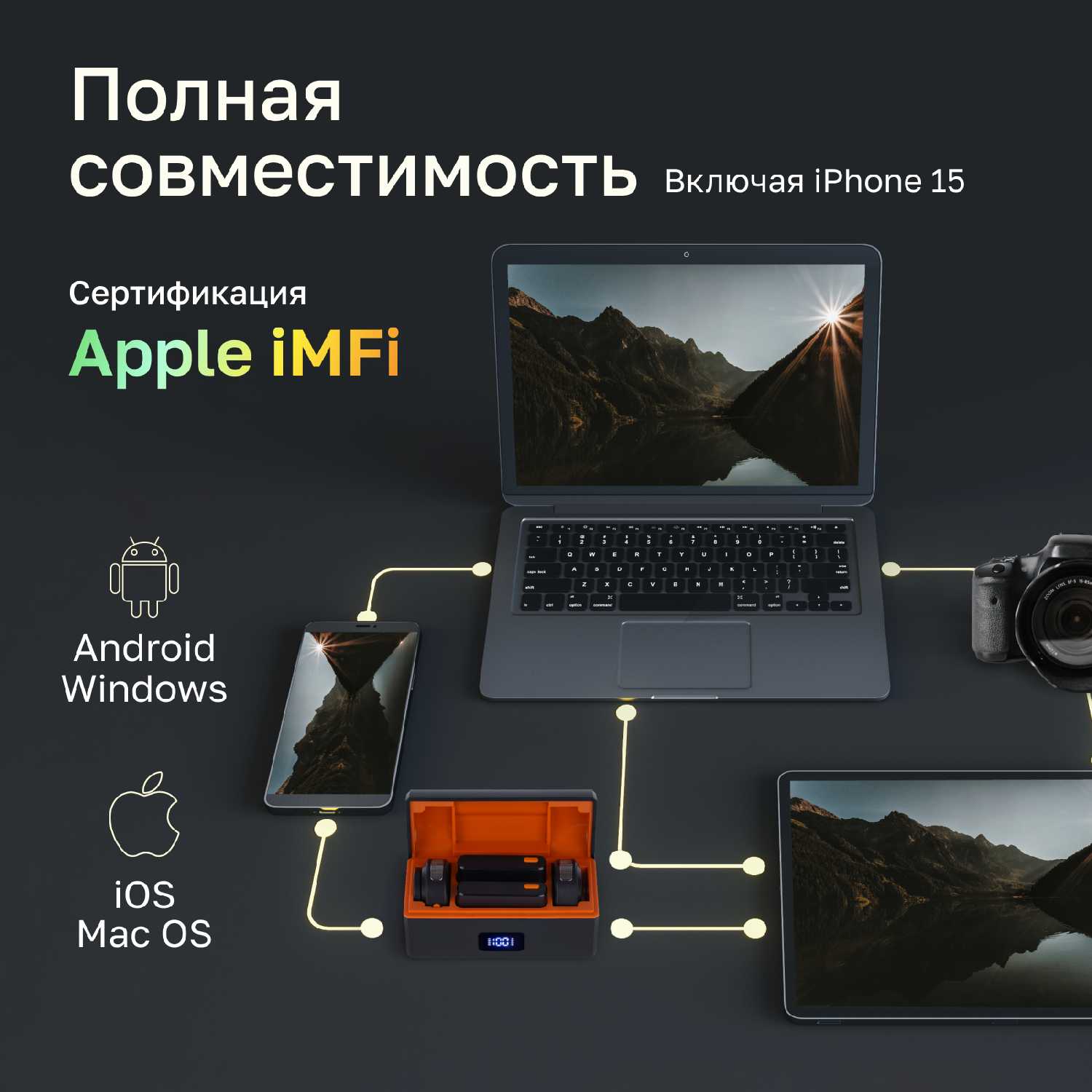Беспроводной петличный микрофон Kromix K223ML (Lightning) фотография 4