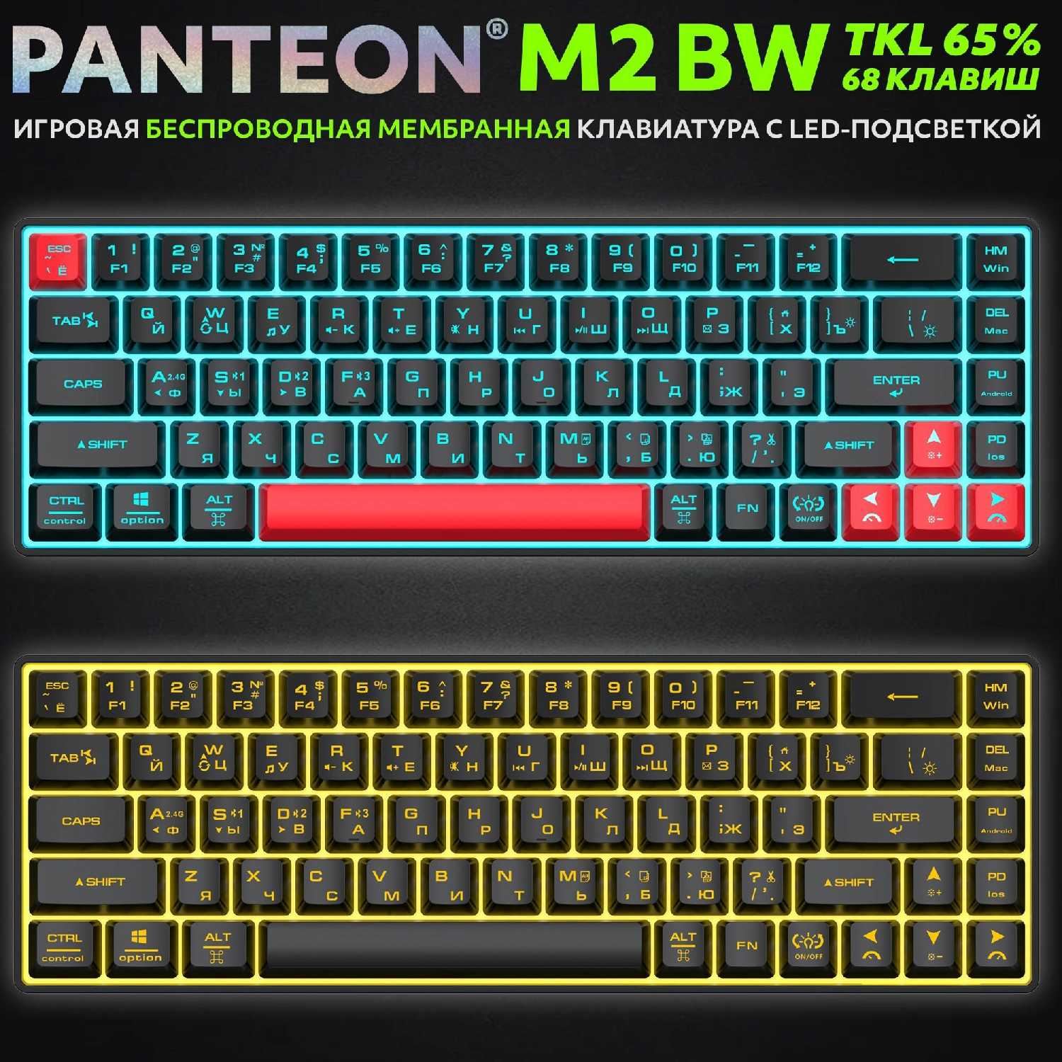 Клавиатура PANTEON M2 BW (165) фотография 17