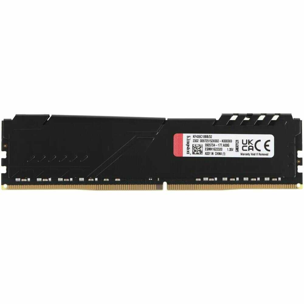 Оперативная память Kingston Fury Beast (KF436C18BB/32) фотография 3