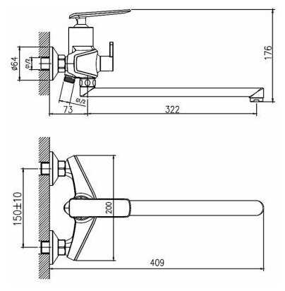 Смеситель Haiba HB22548-7 фотография 1