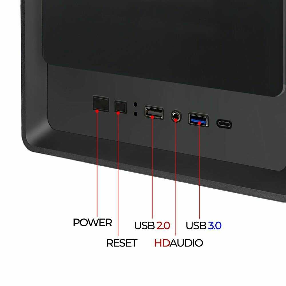Корпус Ginzzu CL410 mATX фотография 4