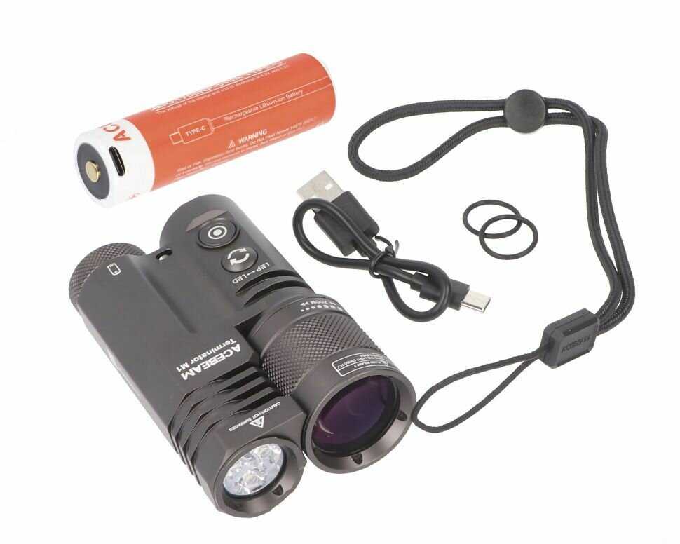 Фонарь Acebeam Terminator M1 Micro-Arc Oxidation (21700) фотография 3