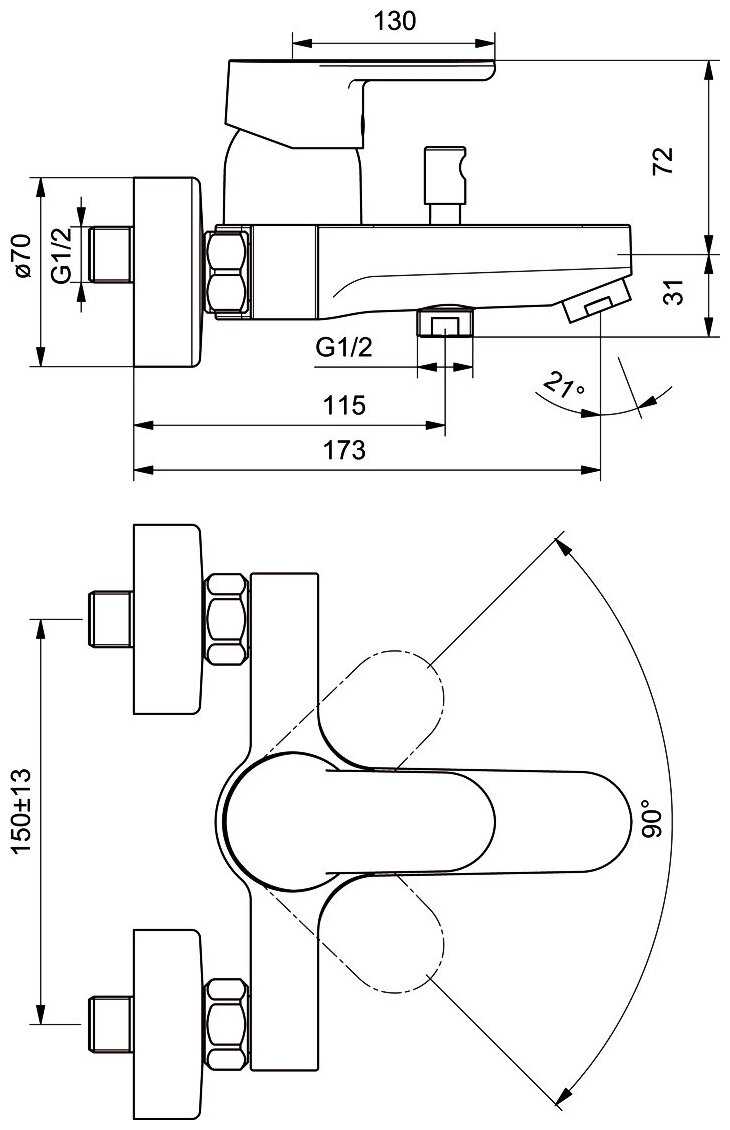 Смеситель Ideal Standard B0718AA фотография 13