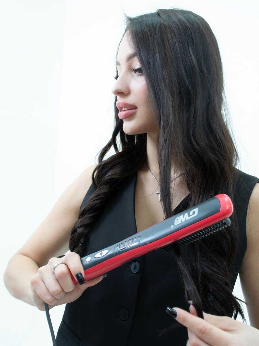 Расческа выпрямитель для волос электрическая фотография 5