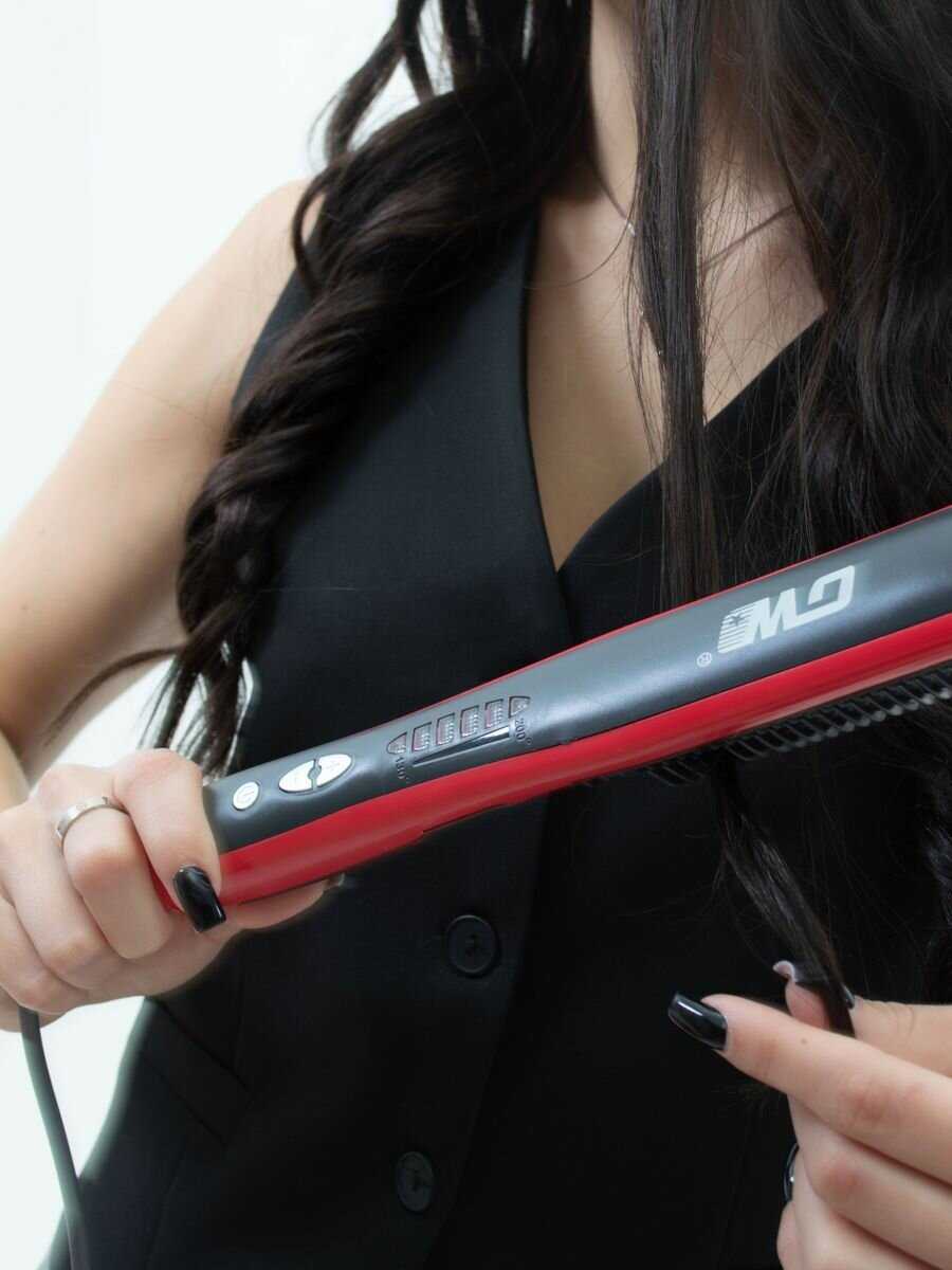 Расческа выпрямитель для волос электрическая фотография 6