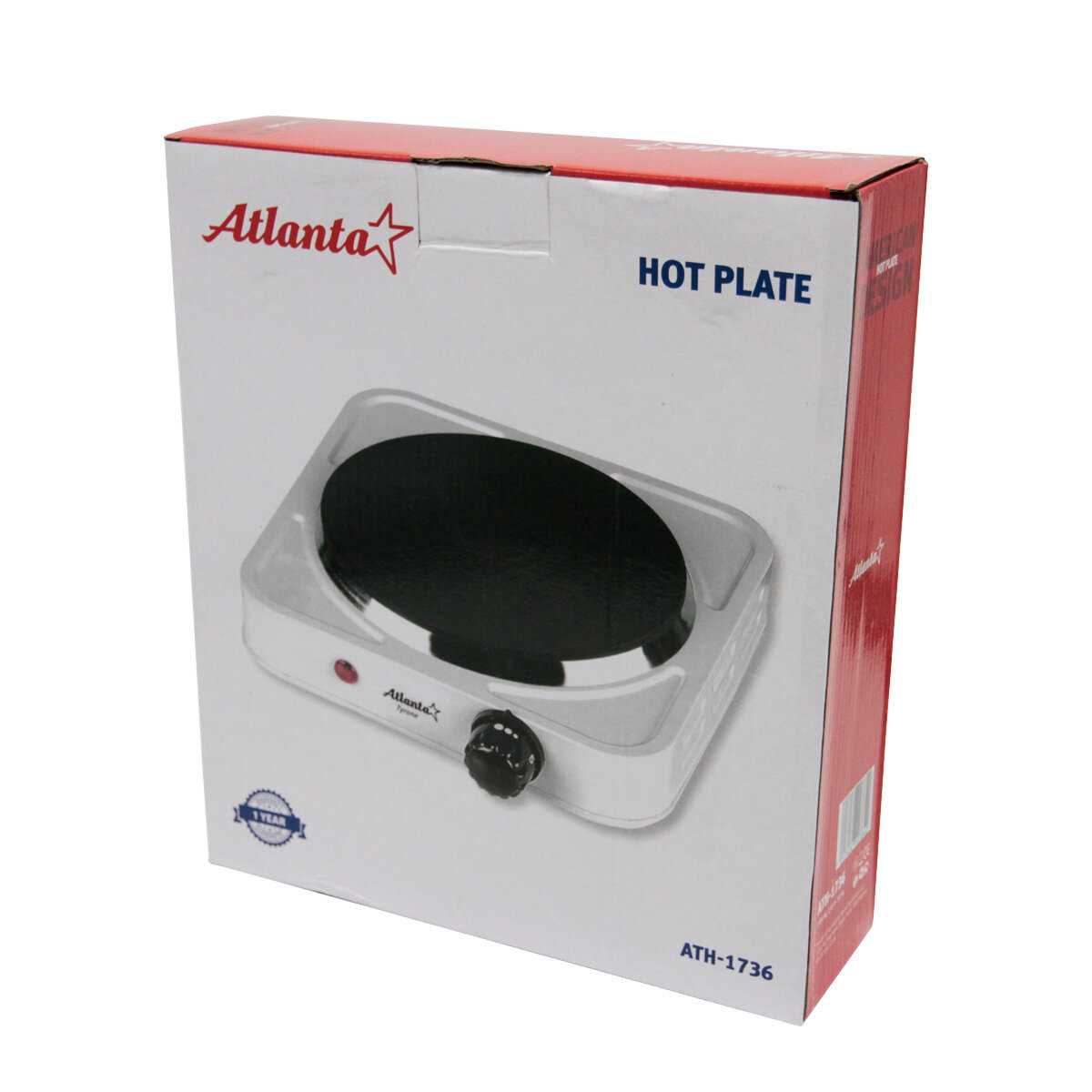 Электроплитка одноконфорочная Atlanta ATH-1736 фотография 3