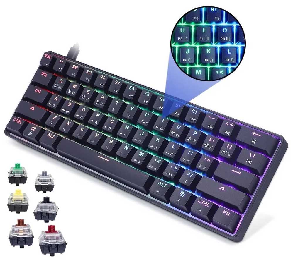 Игровая клавиатура SKYLOONG SK61 Switch фотография 8