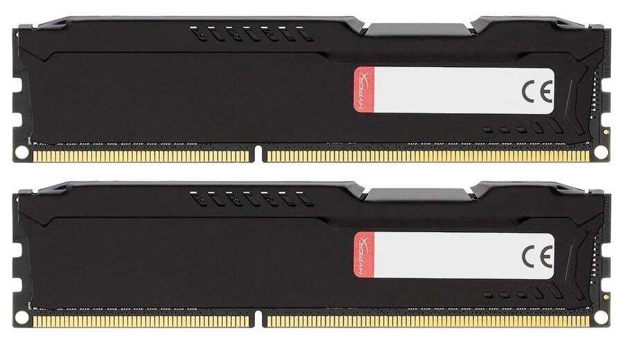 Оперативная память HyperX Fury 16 ГБ (8 ГБ x 2 шт.) DDR3 DIMM CL9 (HX313C9FBK2/16) фотография 1