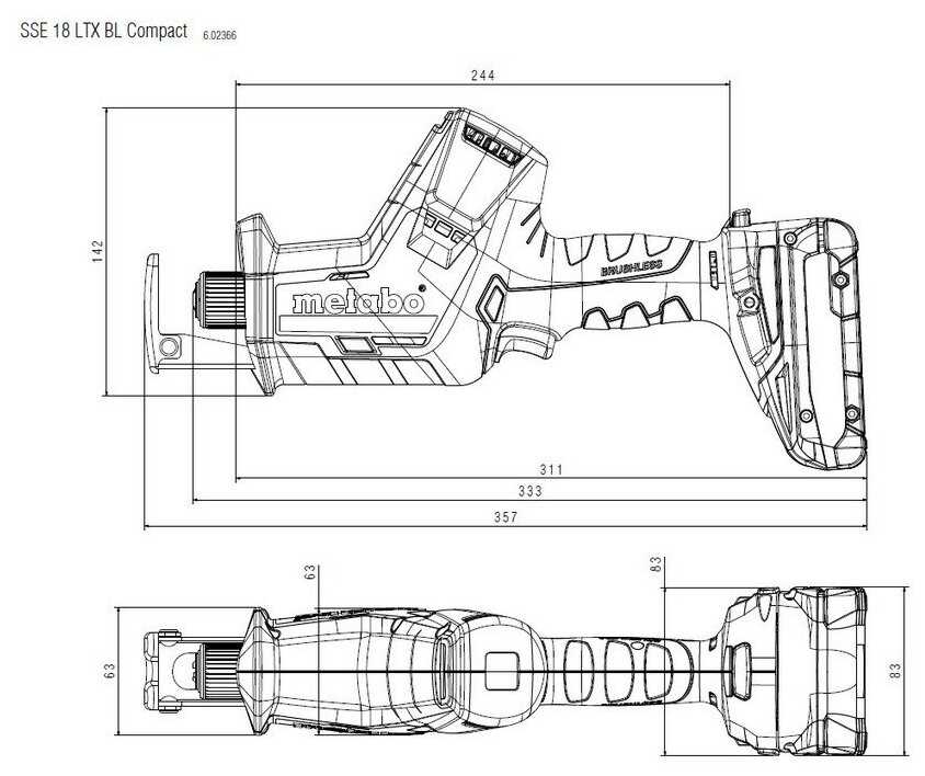 Пила Metabo SSE 18 LTX Compact METALOC фотография 1