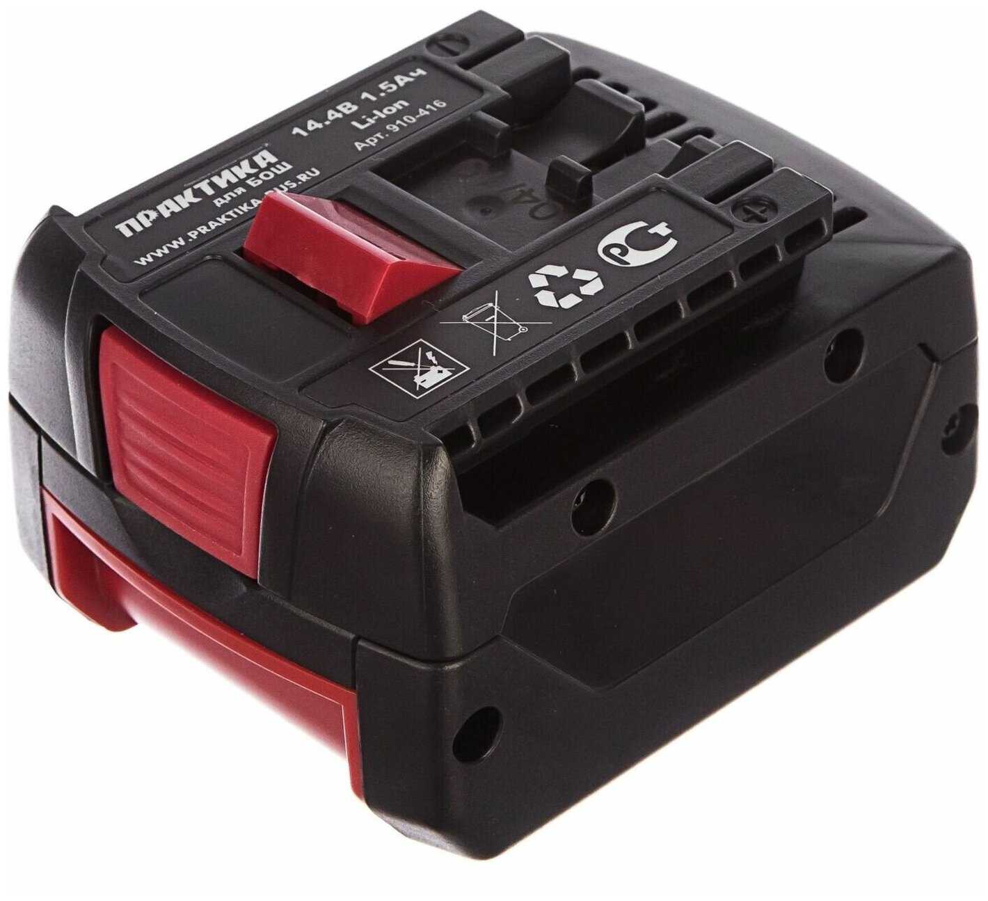 Аккумулятор ПРАКТИКА 910-416 (Li-Ion 14.4 В) фотография 1