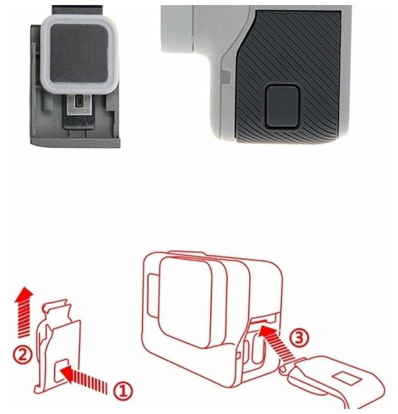 Сменная крышка GoPro Replacement Side Door (HERO 5 и 6 Black) фотография 2