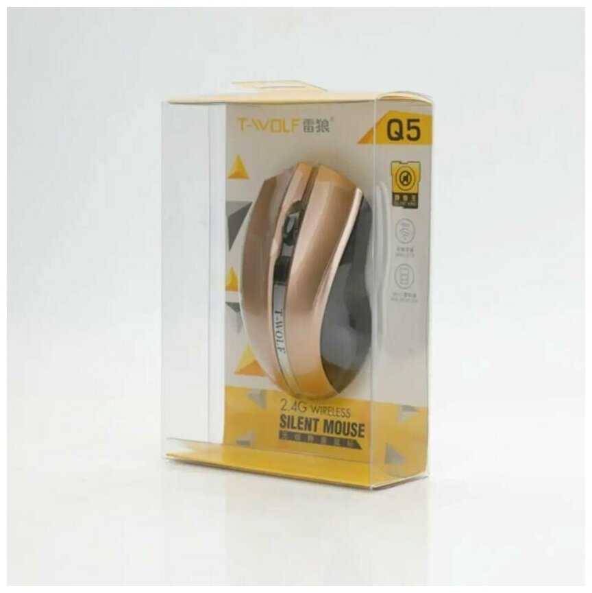 Беспроводная бесшумная компьютерная мышь T-WOLF Q5 фотография 11