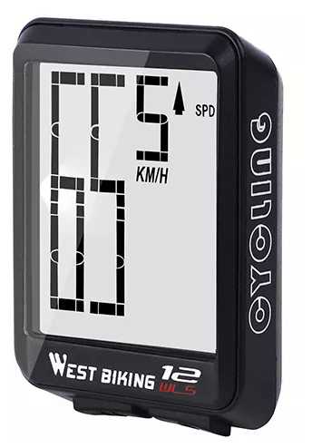 Велокомпьютер West Biking 12 программ, черный фотография 1