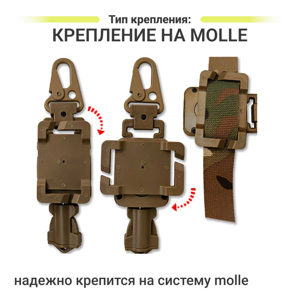 Ретрактор SurvMed Ретрактор для тактических медицинских ножниц и снаряжения (РТ-45) фотография 6
