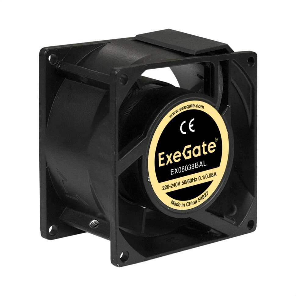 Вентилятор ExeGate EX08038SAL [80x80x38 мм, Sleeve bearing, 2500RPM, 34dBA] [EX289001RUS] фотография 9