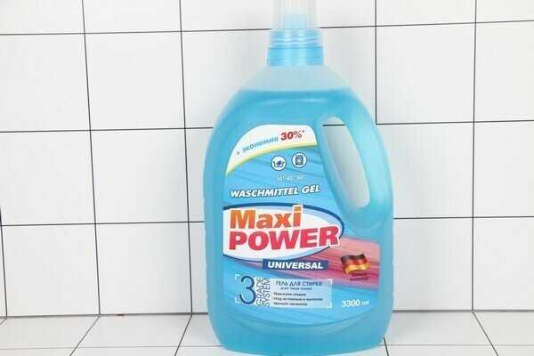 Гель концентрат Maxi Power + пятновыводитель (3300 мл) фотография 18
