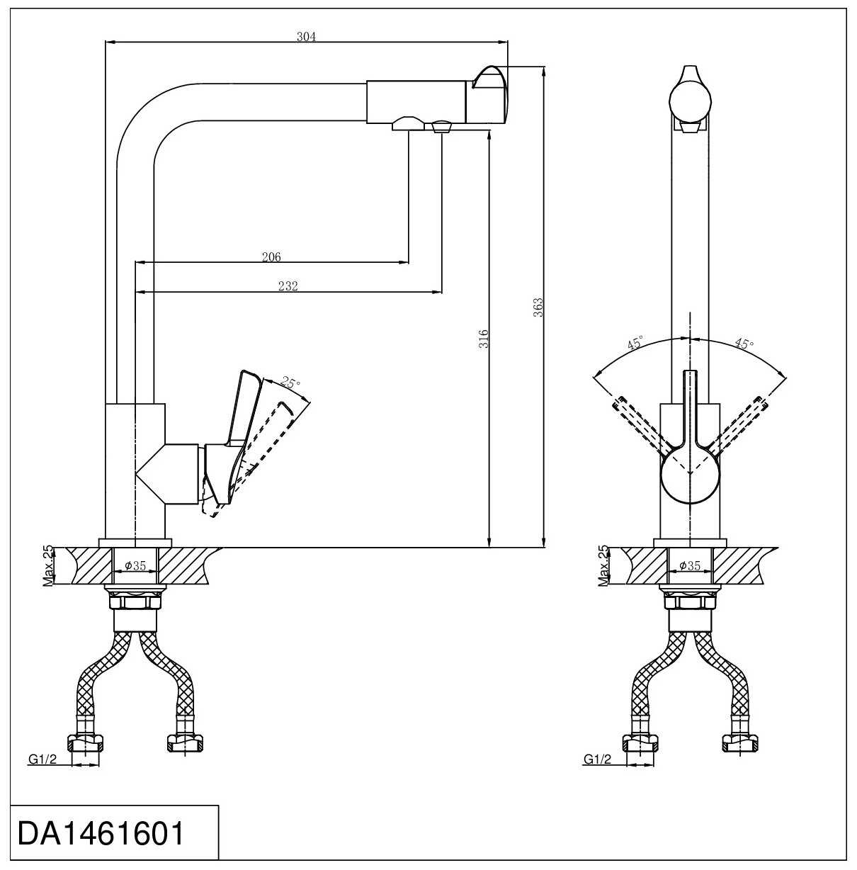 Смеситель D&K DA1461601 фотография 1