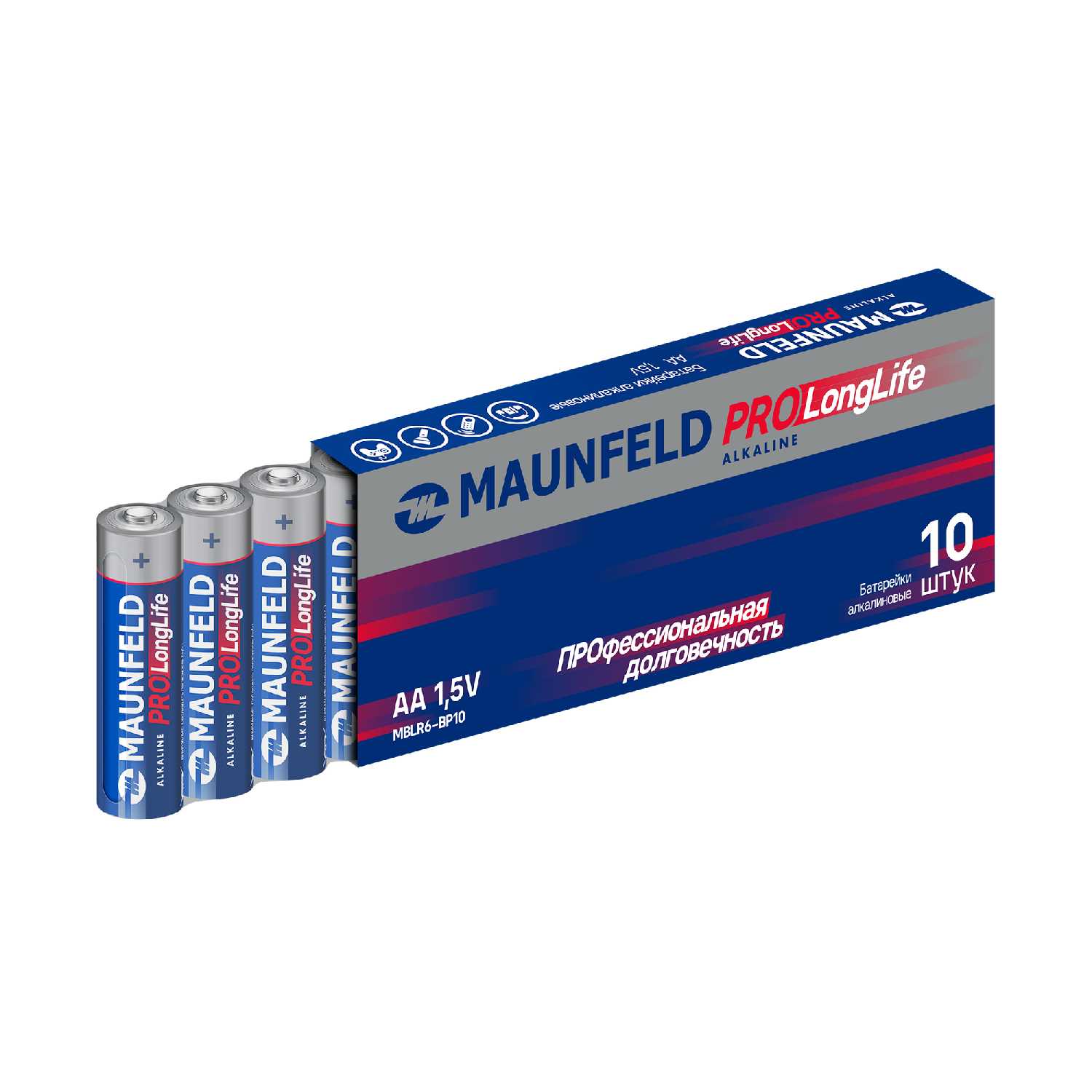 Батарейки MAUNFELD PRO Long Life Alkaline AA (MBLR6-BL4) фотография 16