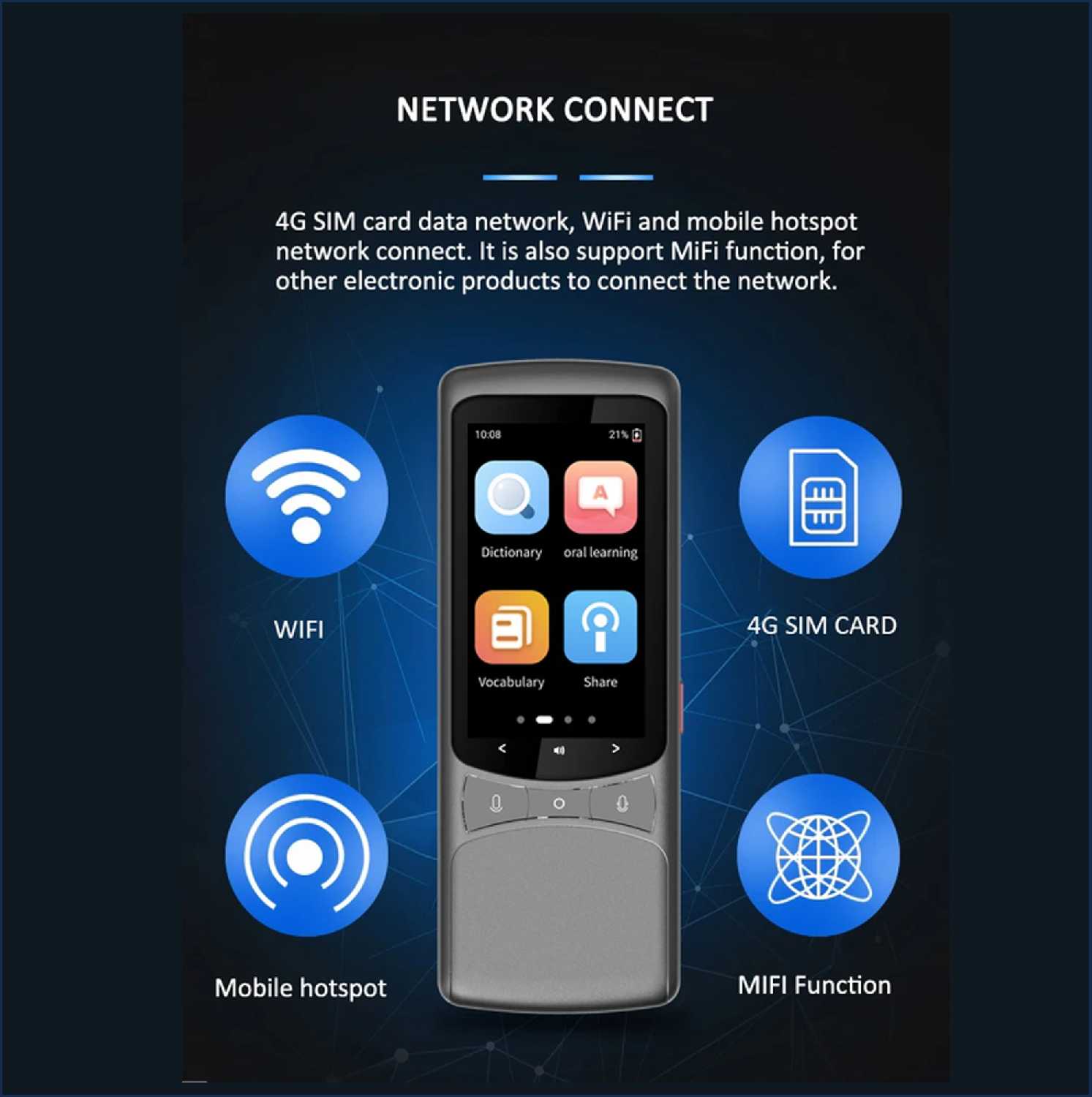 Карманный электронный переводчик TRANSLATOR Z3 фотография 6