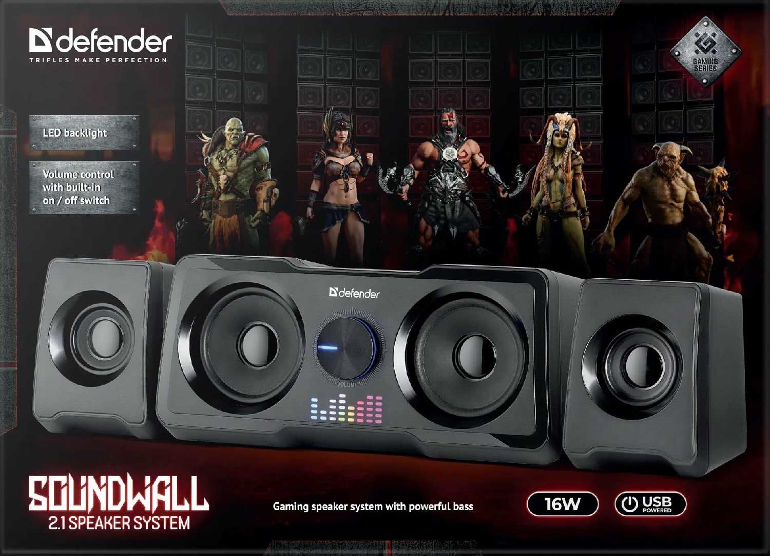 Колонки Defender Soundwall (16 Вт) фотография 12