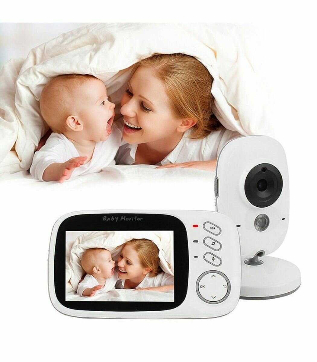 Беспроводная видеоняня Baby Monitor VB603 с радиусом действия до 300 м, видео няня / Радионяня с камерой и монитором и обратной связью фотография 1