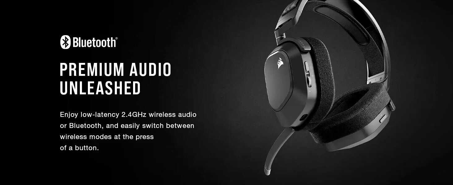 Беспроводная игровая гарнитура Corsair HS80 MAX с Bluetooth - Dolby атмосферs-качественным микрофоном фотография 7