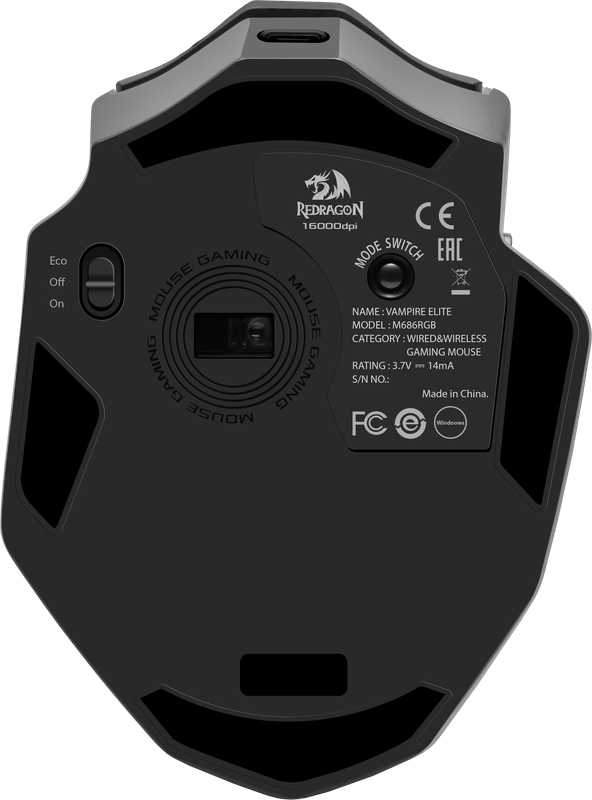 Беспроводная игровая мышь Redragon Vampire Elite (16000dpi) фотография 11