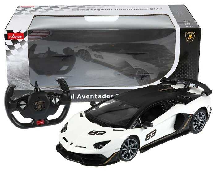 Легковой автомобиль Rastar Lamborghini Aventador SVJ Performance (96010), 1:14, 35.3 см фотография 2