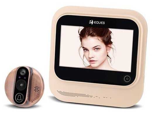 Видеоглазок Eques R26S с датчиком движения, записью, WI-FI