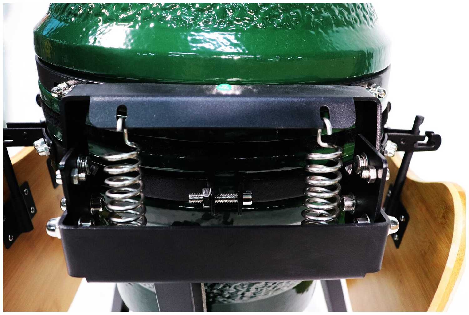 Керамический гриль-барбекю 16 дюйма (зеленый) (39,8 см) фотография 4