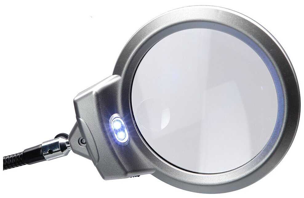 Лупа 4B-6 (диам. 107мм, 2,25х, 5х, с LED подсветкой.) фотография 3