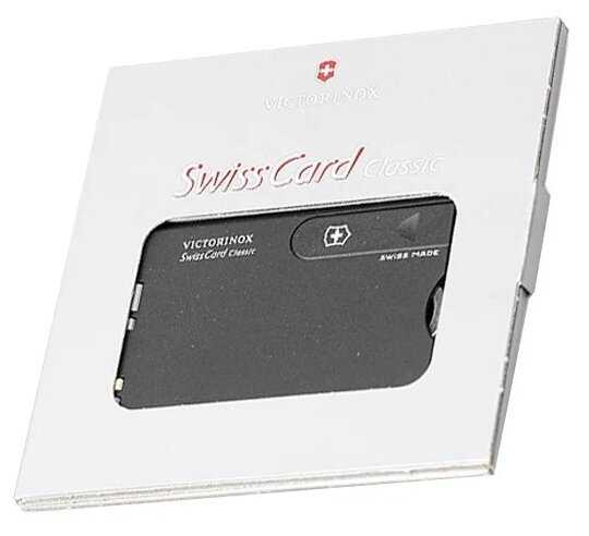 Нож многофункциональный VICTORINOX SwissCard Classic box (0.7100/0.7122/0.7133) фотография 9