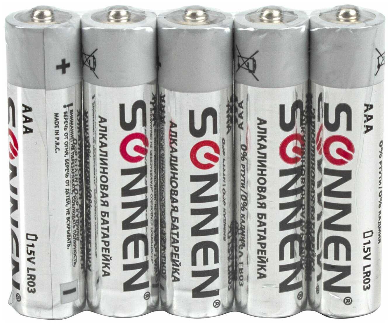 Батарейки алкалиновые Sonnen Alkaline (LR6+LR03) фотография 8