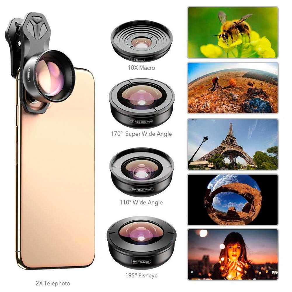 Комплект объективов Apexel 5-in-1 HB5 (APL-HB5) фотография 9