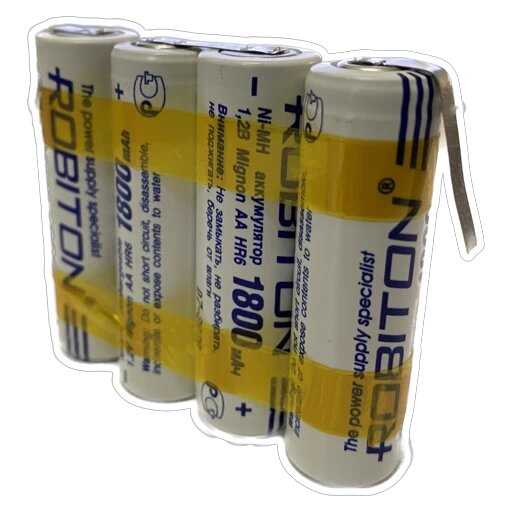 Аккумуляторная сборка ROBITON 1800MHAA-FTI prof (4.8V) фотография 3