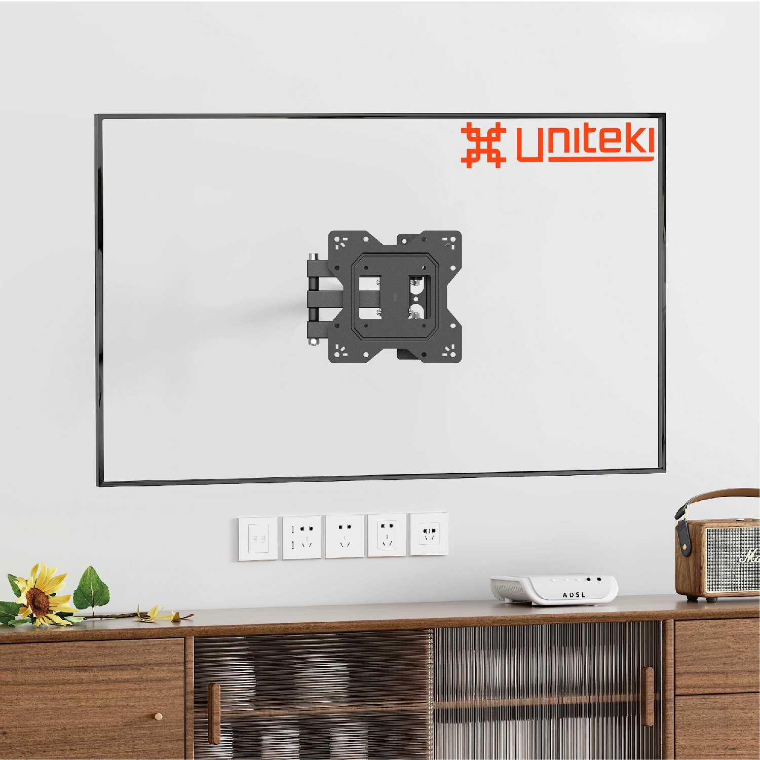 Кронштейн для телевизора UniTeki Кронштейн для телевизора наклонно-поворотный (FM1674BN) фотография 6