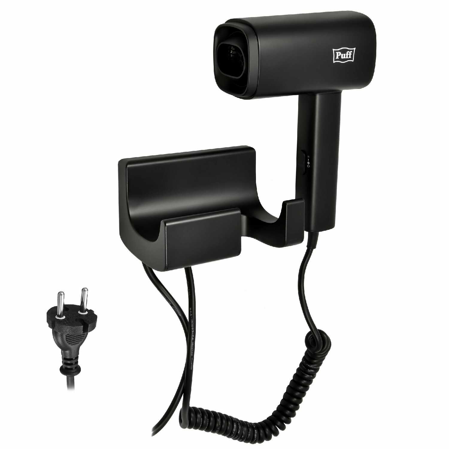 Фен Puff-1601Вl, настенный, 1600 Вт, 2 скорости, хол. воздух фотография 6