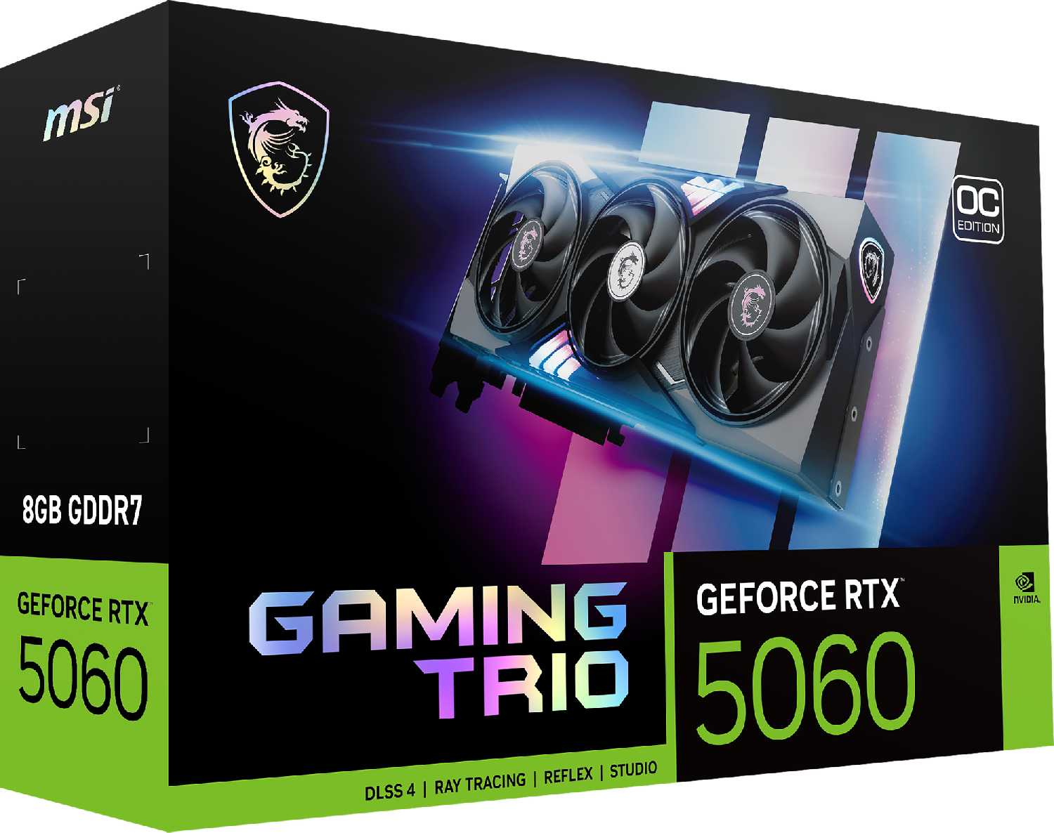 Видеокарта MSI GeForce RTX 5060 GAMING TRIO OC [8G] [G5060-8GTC] фотография 5
