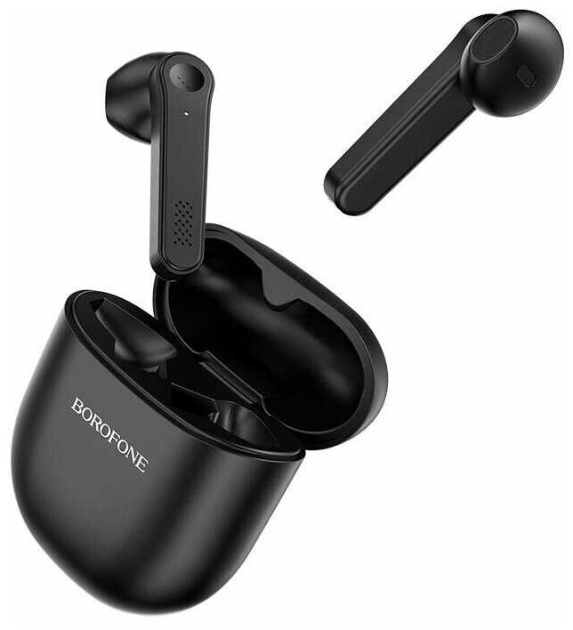 Беспроводные наушники BOROFONE BE49 Serenity, Bluetooth, 300 мАч, черный фотография 1