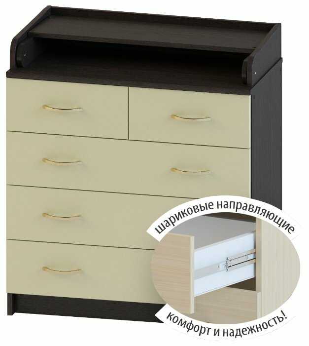 Пеленальный комод Атон Мебель Сириус 80/5 ЛДСП фотография 12